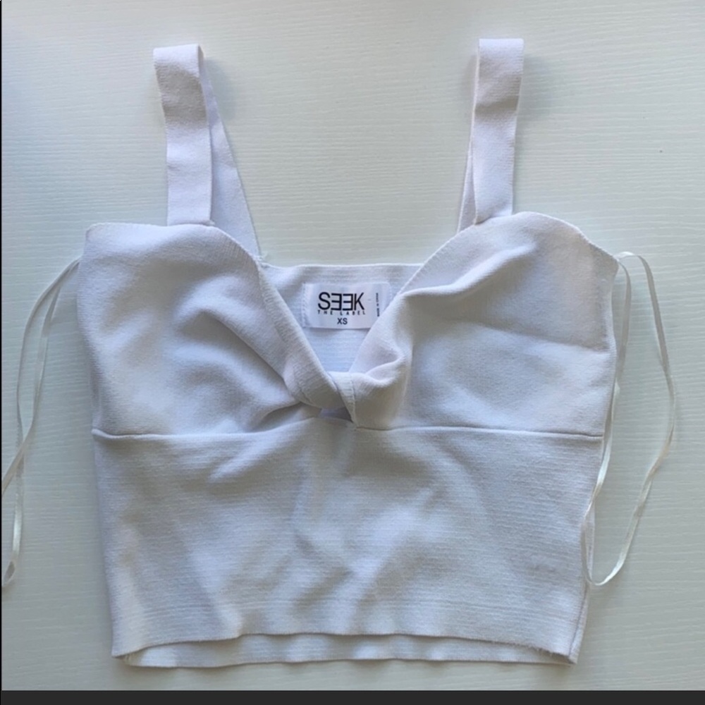 Seek the Label bandage crop top